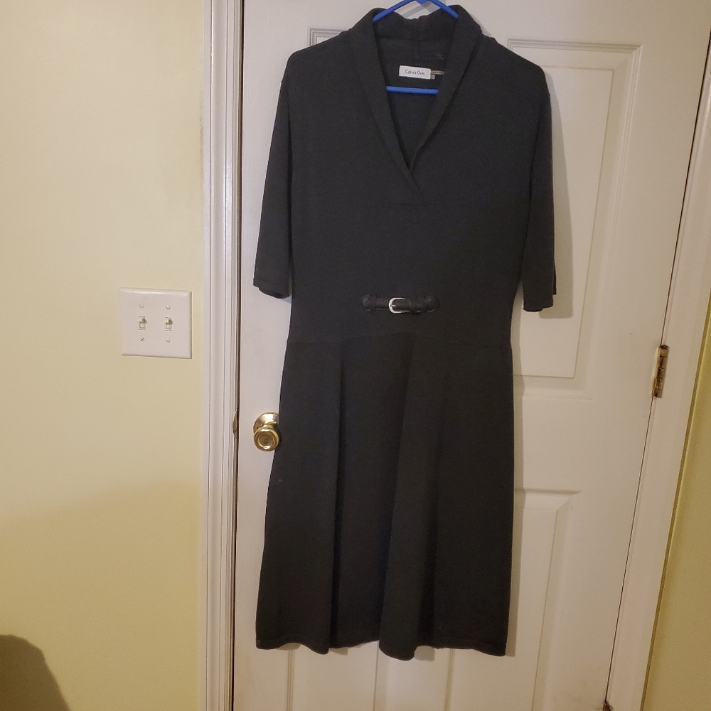 Dark grey sweaterdress